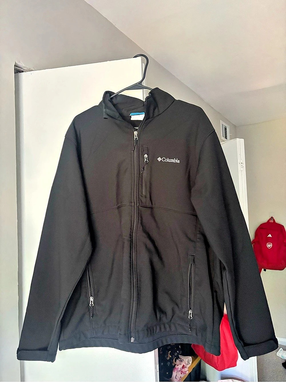 Columbia Women's Black Hooded Jacket Size XL Like New